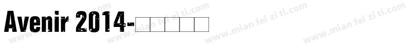 Avenir 2014字体转换